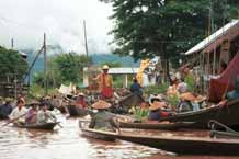 to Jpeg 39K 9809R23 Floating market at Ywama, Lake Inle, Shan State.