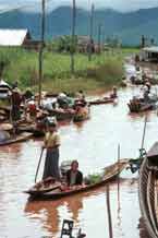 to Jpeg 48K 9809R28 Floating market at Ywama, Lake Inle, Shan State.