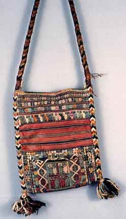 to Jpeg 58K The bag is from the Northeast India collection of the Museum fuer Voelkerkunde, (Ethnological Museum), Berlin and was collected in the 1870s by Adolf Bastian, the first director of the Museum. Peter van Ham who was fortunate to see the piece whilst photographing the collection for an exhibition.