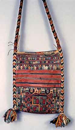 to Jpeg 58K The bag is from the Northeast India collection of the Museum fuer Voelkerkunde, (Ethnological Museum), Berlin and was collected in the 1870s by Adolf Bastian, the first director of the Museum. Peter van Ham who was fortunate to see the piece whilst photographing the collection for an exhibition