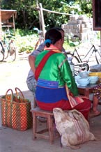 to Jpeg 79K Silver Palaung woman taking a break at the 5 day rotating market in Kalaw, southwestern Shan State