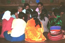 to 78K Jpeg Prayers for the 'Full Moon day' in the Buddhist temple in the Silver Palaung village of Pein Ne Bin near Kalaw, southwestern Shan State.