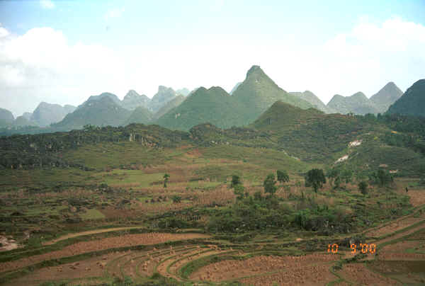 View from the road approaching Bi Ke village, Mi Gu township, Zhenfeng county, Guizhou province 0010t14.jpg