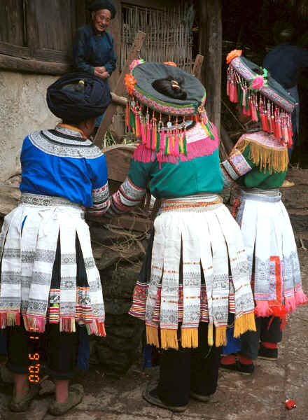 Back view of Miao women - Chang Tion village, Cheng Guan township, Puding county, Guizhou province 0010w19.jpg