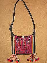 to 41K Jpeg  Hani embroidered and trimmed bag, Menghai  county, Yunnan province, southwest China