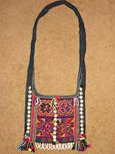 to 43K Jpeg  Hani embroidered and trimmed bag, Menghai  county, Yunnan province, southwest China