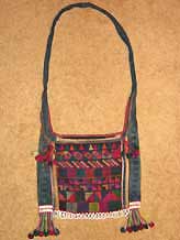 to 44K Jpeg  Hani embroidered and trimmed bag, Menghai  county, Yunnan province, southwest China