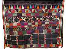 to 47K Jpeg Detail of embroidered back panel of a Hani woman's jacket, Menghai county, Yunnan province