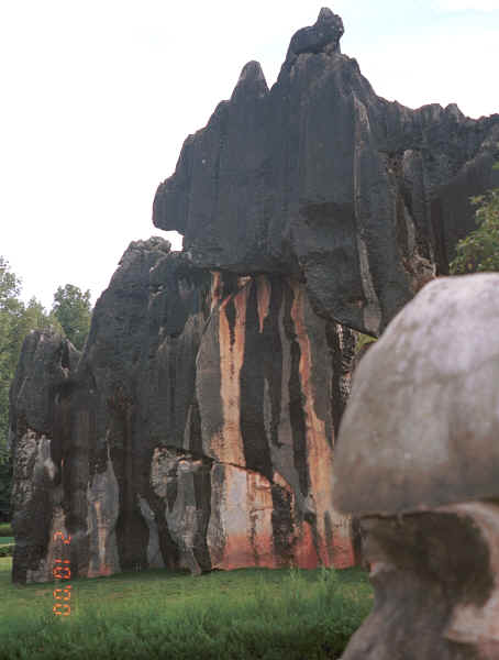 The sharp colour contrasts in the karst limestone - Stone Forest, Shilin, Stone Forest county, Yunnan province 0010b16.jpg