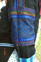 Jpeg 38K Close up of an embroidered sleeve of a Black Miao woman's jacket, Zuo Qi village, Min Gu township, Zhenfeng county, Guizhou province 0010p33.jpg