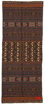 to 95K Jpg - sarong by Anastasia Bataona with manta ray motif. Handspun cotton and natural dyes. Lamalera