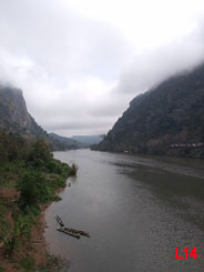 Near the start of our trip near the Mekong in Nong Khiaw. This is near where many of the river trekking tours start. 