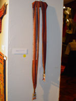 to 56K Jpg 13 - Gadang woman's cotton sash with European beads, Northern Luzon, early 20th century. 216 cm x 8 cm