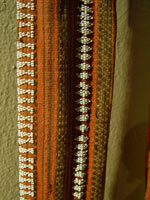 to 67K Jpg 13 - Detail 1 of Gadang woman's cotton sash with European beads, Northern Luzon, early 20th century. 216 cm x 8 cm