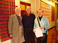 to 69K Jpg Dr Peter Reiman with Dr P Stokes. Photo taken at the opening reception held in the evening of February 4, 2008 for the exhibition of Filipino textiles from the collection of Myunghee & Peter Reimann as exhibited at the Philippine Centre, Philippine Consultate General, New York from February 4-15, 2008. 