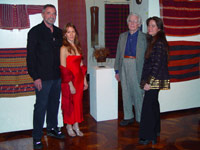 69K Jpg Curator of the exhibition, Paul Cormack, with Peter Reiman and his daughters Hannah and Kim Reimann. Photo taken at the opening reception held in the evening of February 4, 2008 for the exhibition of Filipino textiles from the collection of Myunghee & Peter Reimann as exhibited at the Philippine Centre, Philippine Consultate General, New York from February 4-15, 2008.