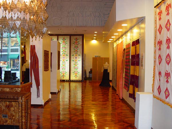 63K Jpg One of the general gallery shots of the exhibition of Filipino textiles from the collection of Myunghee & Peter Reimann as exhibited at the Philippine Centre, Philippine Consultate General, New York from February 4-15, 2008.