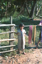 to Jpeg 28K Young Sgaw Karen girl wearing a traditional woven cotton shift 8812o32.jpg