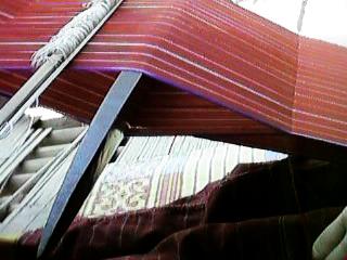 18K Jpeg Open warp, with beater and heddle stick, Silver Palaung backstap loom