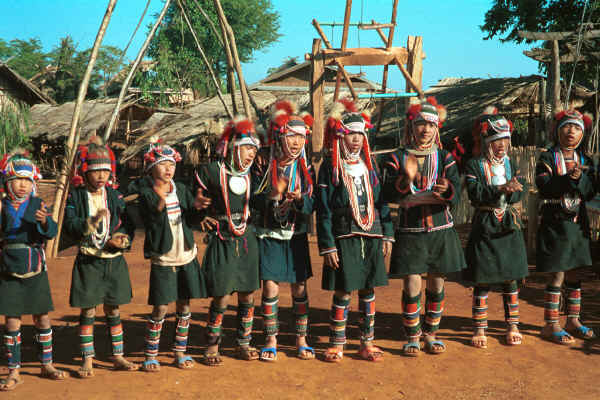 U Lo-Akha boys at the gate to a village up in the hills around Chiang Rai 8812p11.jpg