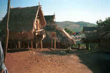 to Jpeg 55K U Lo-Akha houses in a village in the hills around Chiang Rai in Northern Thailand 8812p14.jpg