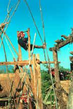 to Jpeg 38K U Lo-Akha boys on the village swing at the entrance to a village in the hills above Chiang Rai 8812p36.jpg